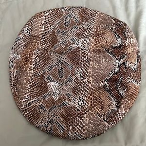 Burberry snakeskin print drivers cap